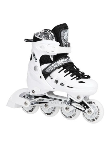 Patines Ajustables con luz 4 en 1 Nils Extreme LED Pure White
