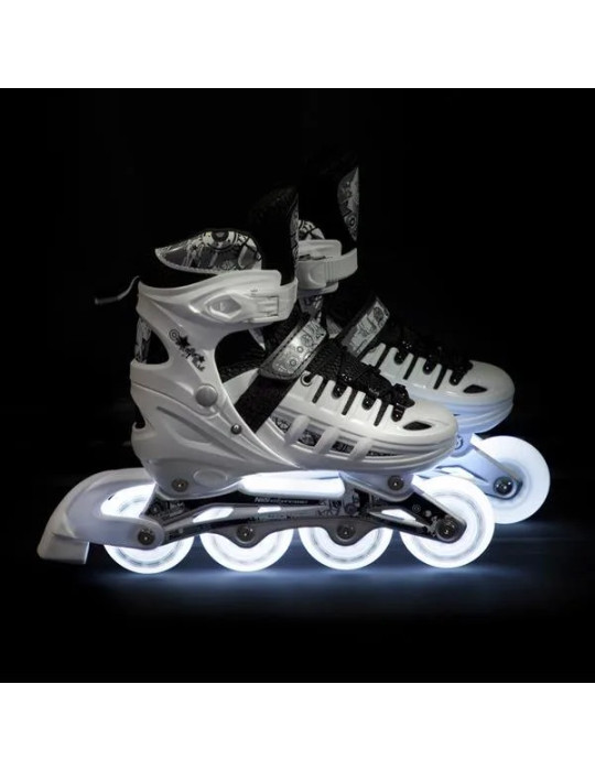 4-in-1 Nils Extreme LED Skates | Inline, Quad, Ice