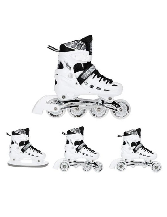 Patines 4 En 1 Nils Extreme Led Pure