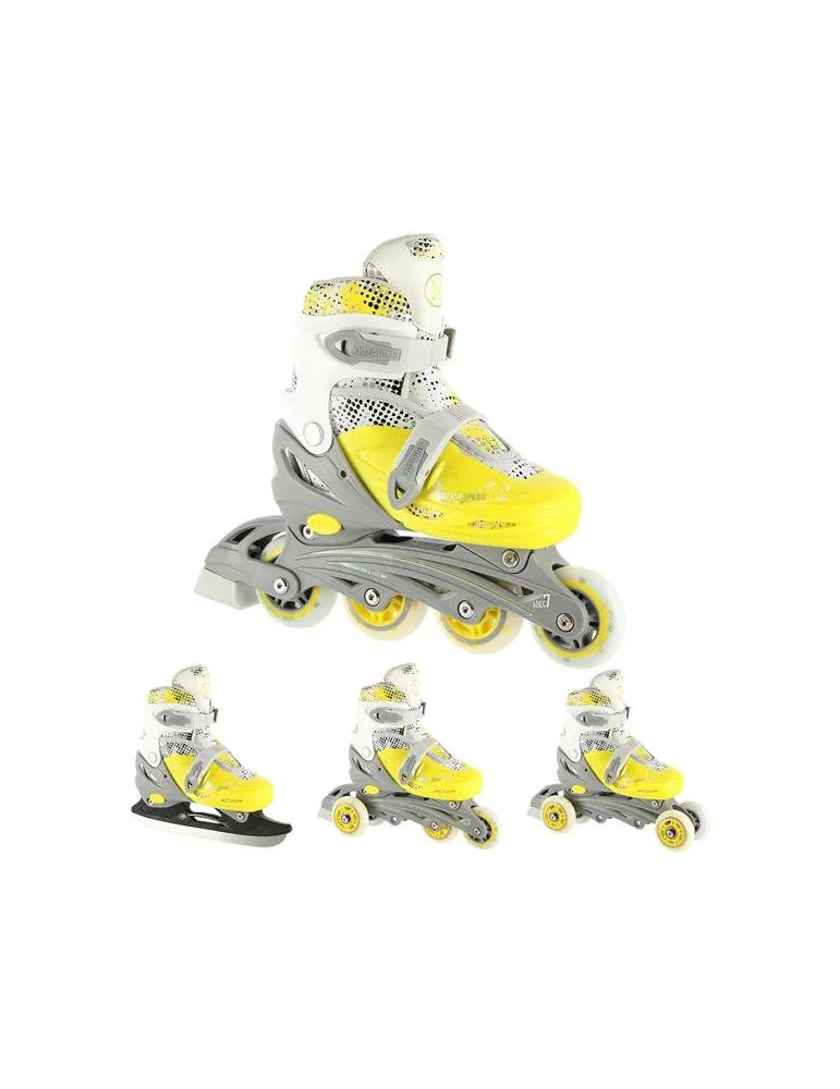 Patines ajustables 4 en 1 - Quad Linea Hielo Nils Extreme