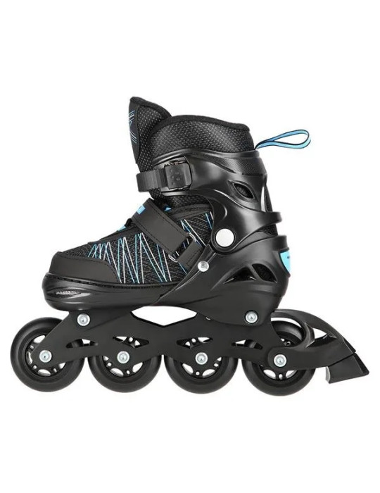 Patines Ajustables 2 En 1 Azul-Negro Nh11912 | En Línea Y Hockey Sobre Hielo