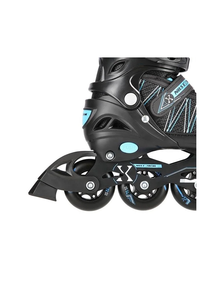 Patines Ajustables 2 En 1 Azul-Negro Nh11912 | En Línea Y Hockey Sobre Hielo - Vista 5