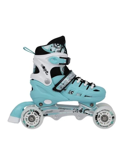 NH10905 4in1 MINT SIZE L(39-42) INLINE/ICE-SKATES NILS EXTREME