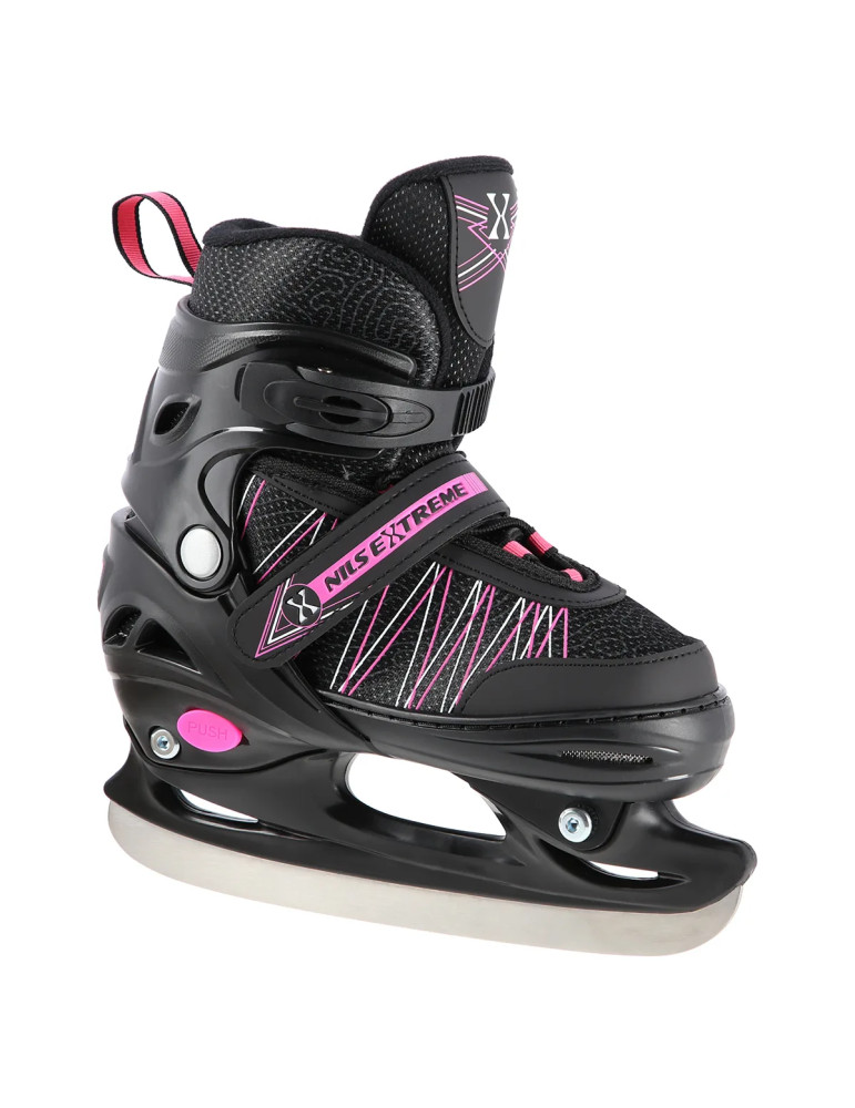 NILS Extreme NH11912A Patins 2en1 Noir-Rose Ajustables - Vista 9