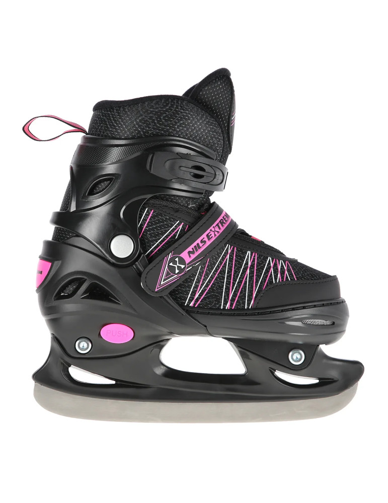 NILS Extreme NH11912A 2-in-1 Black-Pink Adjustable Skates - Vista 10