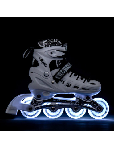NILS Extreme NH10905 Patins 4en1 LED Ajustables 2
