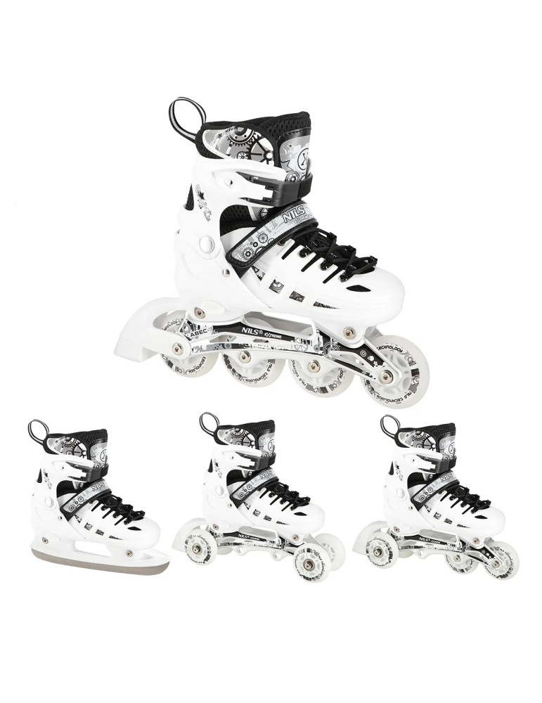 NILS Extreme NH10905 4-in-1 LED Adjustable Skates - Vista 7