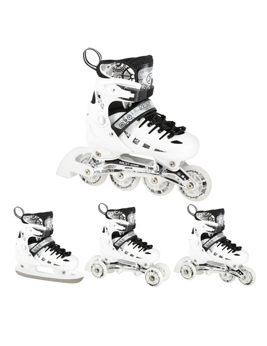 Patins 4 em 1 NILS Extreme NH10905 LED