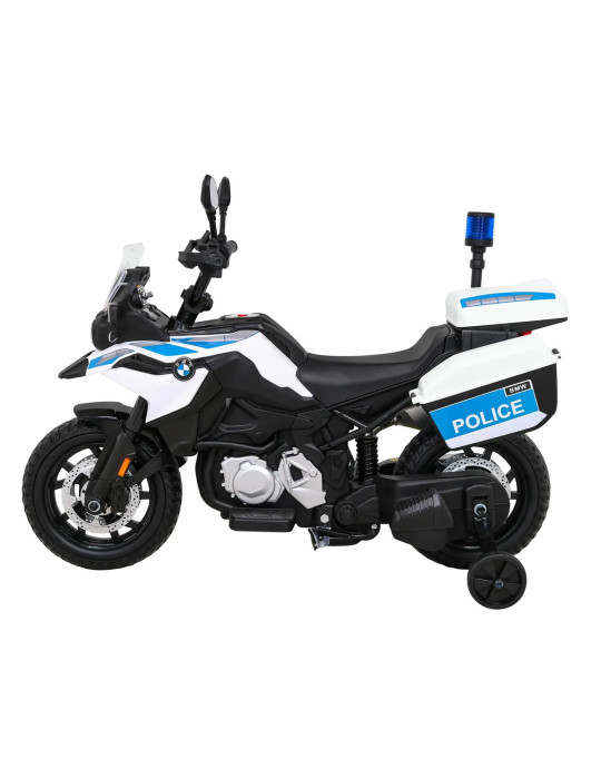 Moto Elettrica per Bambini BMW F850 GS Polizia 12V con Sirena