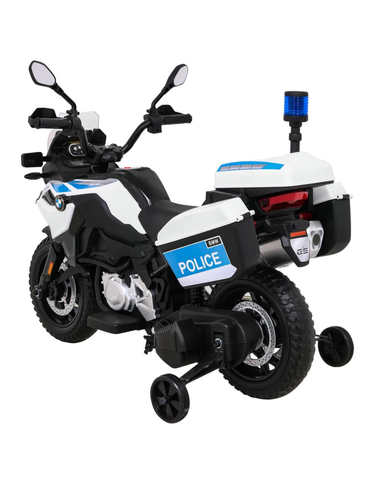 Moto Elettrica per Bambini BMW F850 GS Polizia 12V con Sirena