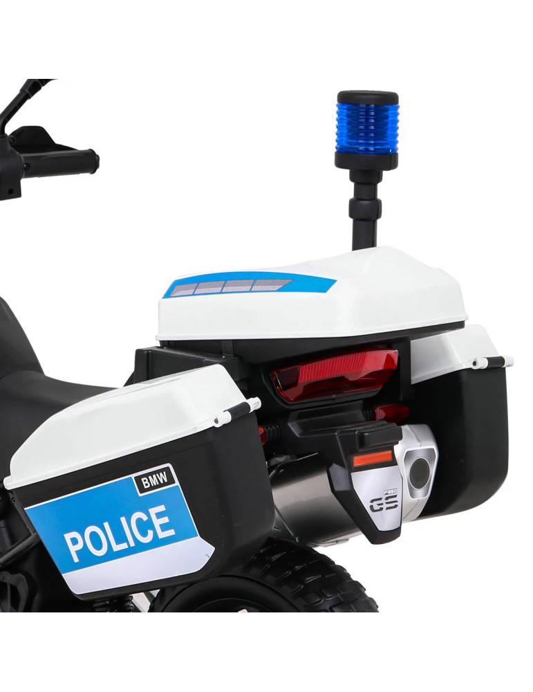 Moto Eléctrica Infantil BMW F850 GS Policía 12V con Sirena - Vista 6