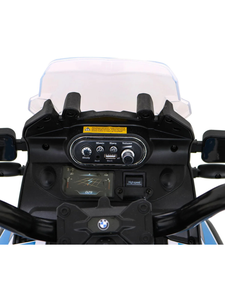 Moto Eléctrica Infantil BMW F850 GS Policía 12V con Sirena - Vista 8