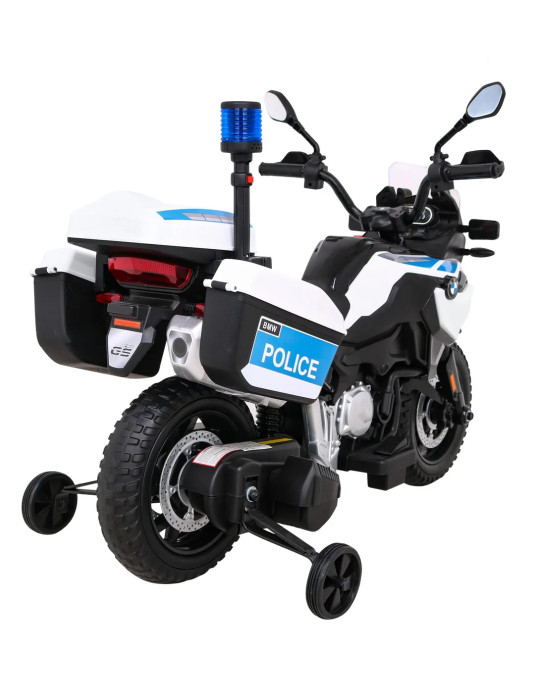 Moto Elettrica per Bambini BMW F850 GS Polizia 12V con Sirena