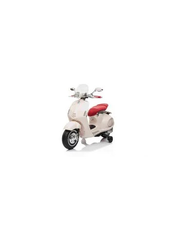 Moto eléctrica infantil Vespa 946 con marcha atrás y asiento