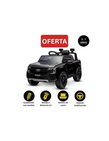 Carro elétrico infantil Ford Ranger 12V com MP3