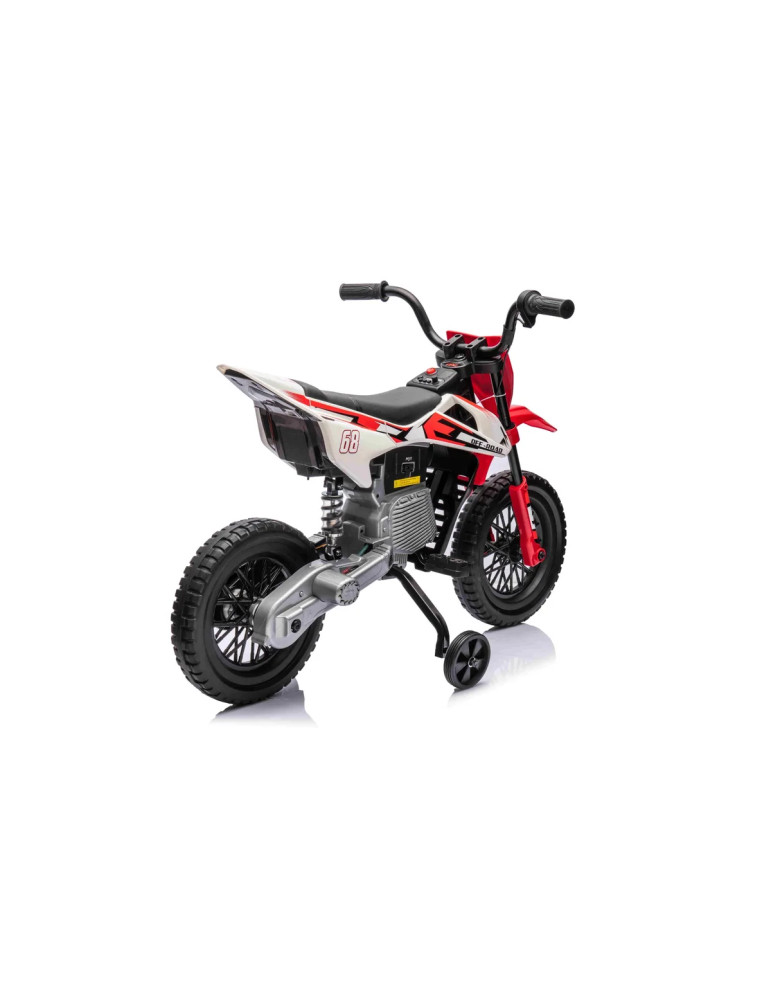 Moto elettrica bambini Motocross 12V MP3 sospensioni - Vista 3