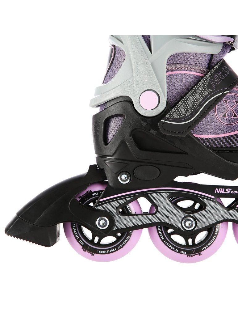 NA11008 GRAY-VIOLET SIZE M (35-38)  IN-LINE SKATES NILS EXTREME - Vista 3