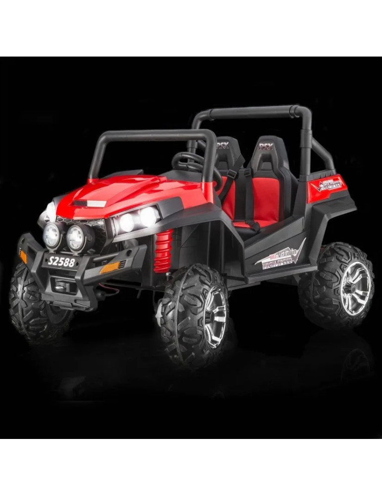 Buggy elétrico infantil RSX 12V 2 lugares suspensão - Vista 12