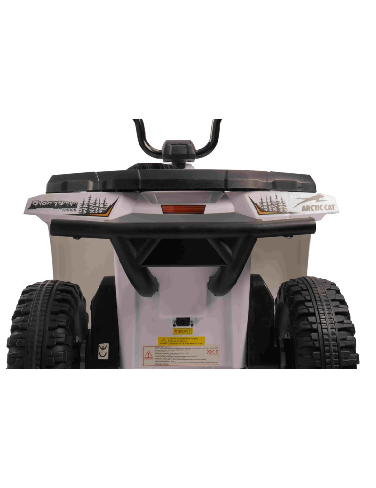 Quad eléctrico con licencia Arctic Cat 12V, tracción trasera, blanco,  - Vista 4