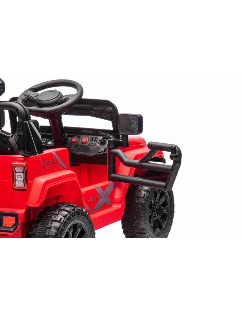 Todo-terreno elétrico infantil 8V com suspensão e MP3 - Vista 8