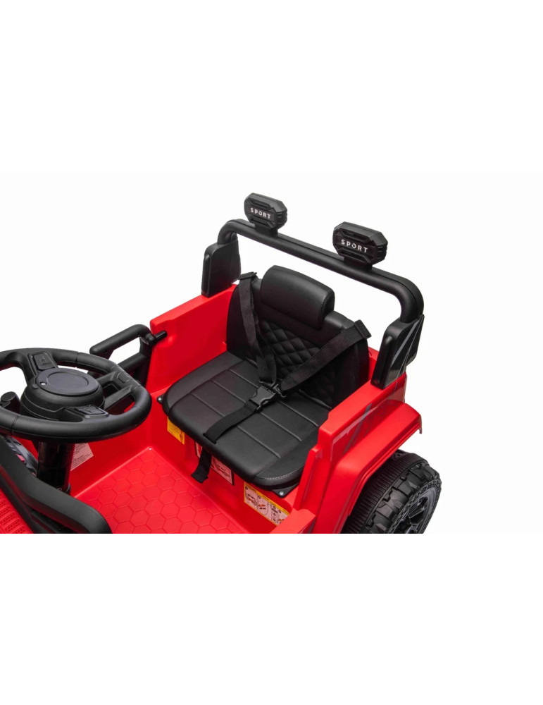 Todo-terreno elétrico infantil 8V com suspensão e MP3 - Vista 9