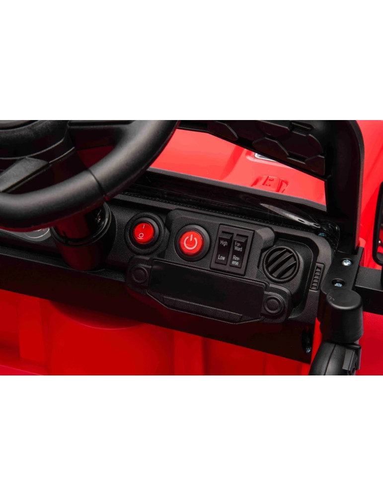 Todo-terreno elétrico infantil 8V com suspensão e MP3 - Vista 12