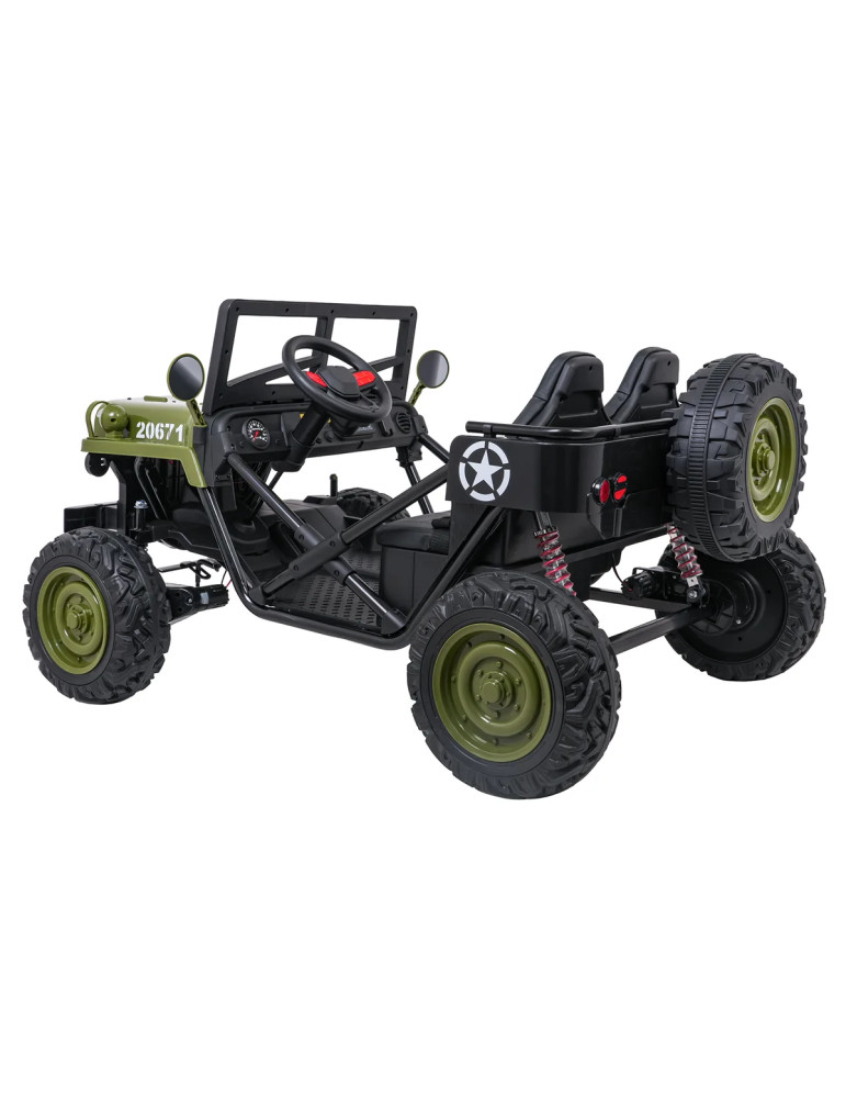 Star Military Electric Ride On Car for Kids - Vista 7