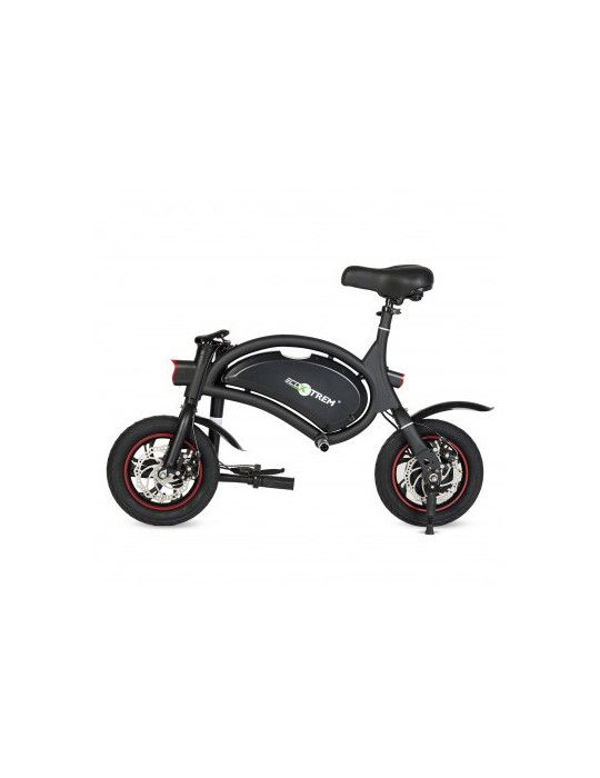 Scooter eléctrico con batería LG y ruedas de 12 pulgadas. Color Negro