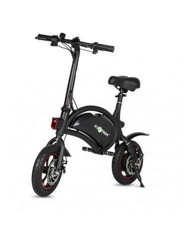 Scooter eléctrico con batería LG y ruedas de 12 pulgadas. Color Negro