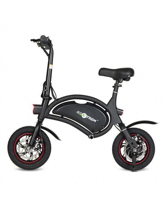 Electric Scooter battery-LG and wheels of 12 inches. Color Black
