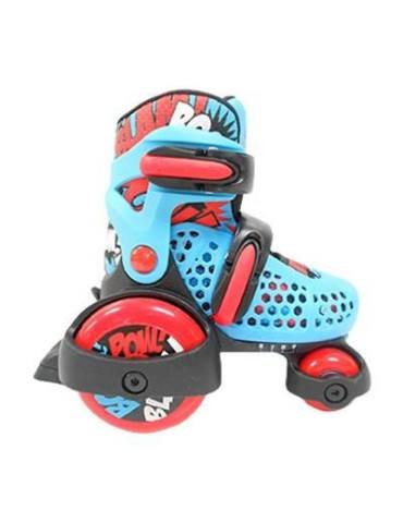 PATINES INFANTILES DE CUATRO RUEDAS AJUSTABLES STOMPER 1  2
