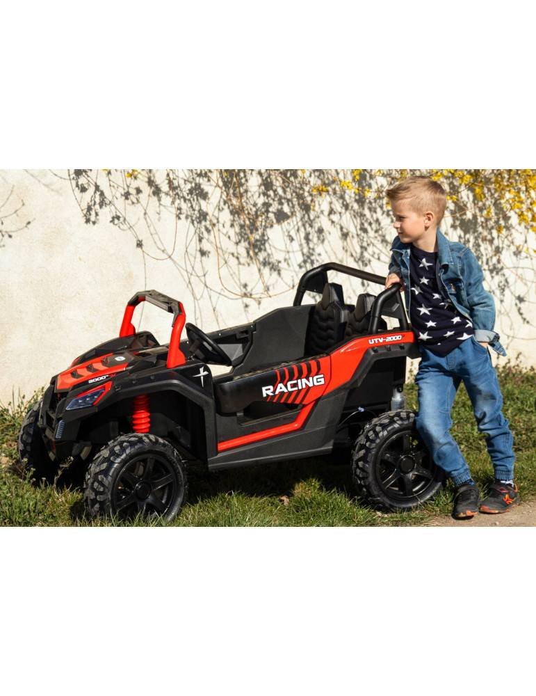 Carro elétrico infantil UTV XXL 24V rodas infláveis realistas de dois lugares QUADRICICLO ELÉTRICO INFANTIL 
