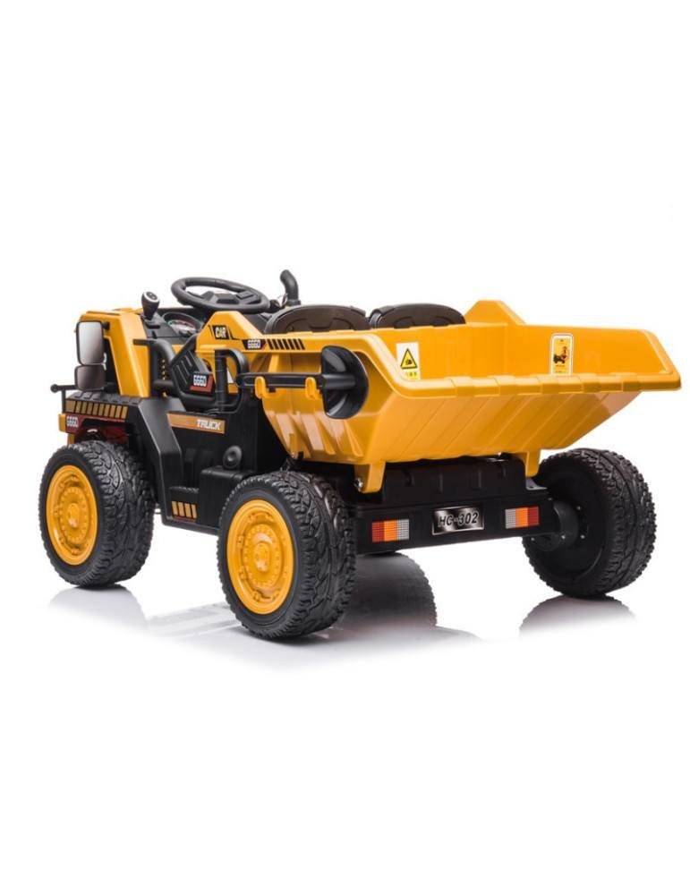 CAMION DE CARGA ELECTRICO INFANTIL - GODZILLA AMARILLO 4 