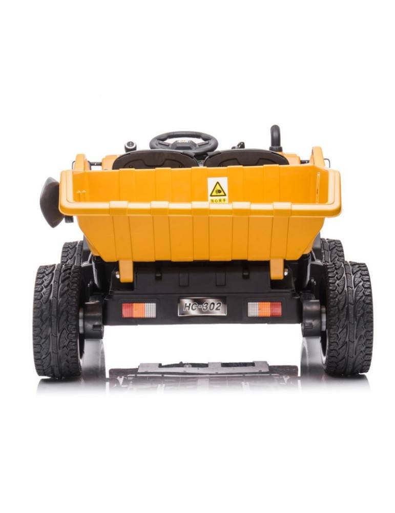 CAMION DE CARGA ELECTRICO INFANTIL - GODZILLA AMARILLO 5 