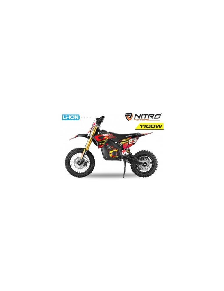 Motocross électrique enfant Eco TIGER DELUXE 1100w 36v 10AH LITIO 3 