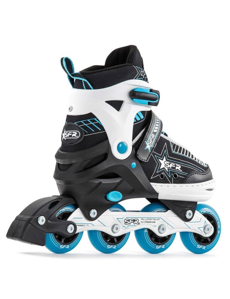 PATINES EN LINEA AJUSTABLES PULSAR AZULES 