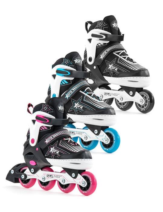 PATINES EN LINEA AJUSTABLES PULSAR AZULES 