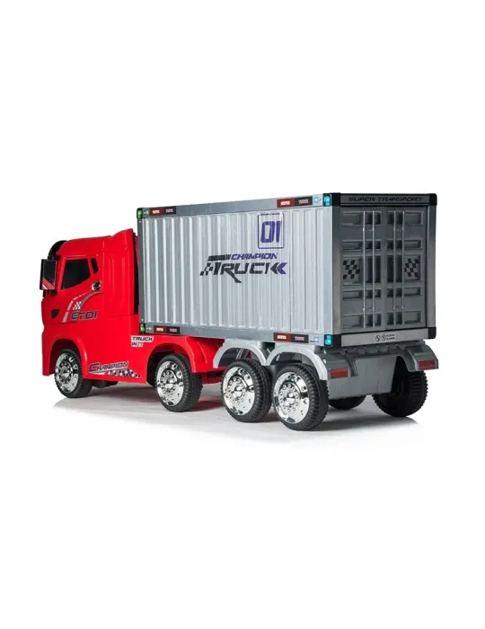 ELECTRIC CHILDREN'S TRUCK TRUCK WITH 12V CONTAINER TRAILER