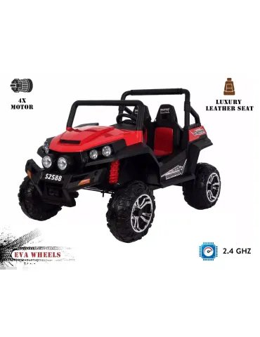 Veículo off-road infantil RSX 12V + dois lugares + rodas 4x4 EVA |Patilândia TODOTERRENO INFANTIL 