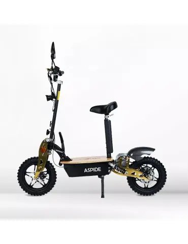 Patinete Eléctrico Aspide de Madera 2000W con Asiento - Alta Potencia 