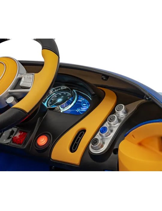 Bugatti Chiron 12V Auto elettrica per bambini Controllo parentale e luci LED 8 