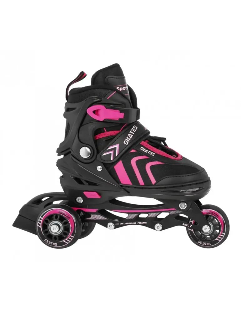 Skates 4 en 1 - Patines Ajustables para Hielo y Ruedas 