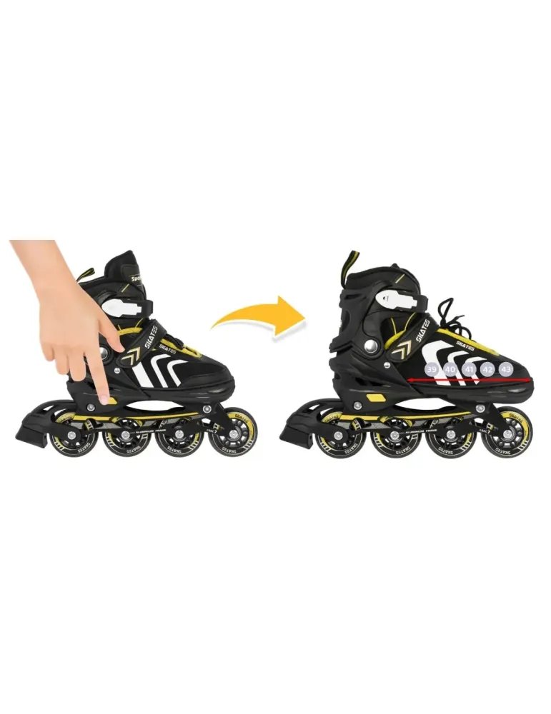 Skates 4 en 1 con Ajuste de Talla Color Amarillo 3 