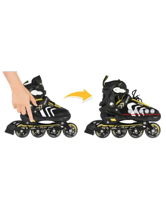 Skates 4 en 1 - Patines Ajustables para Hielo y Ruedas 