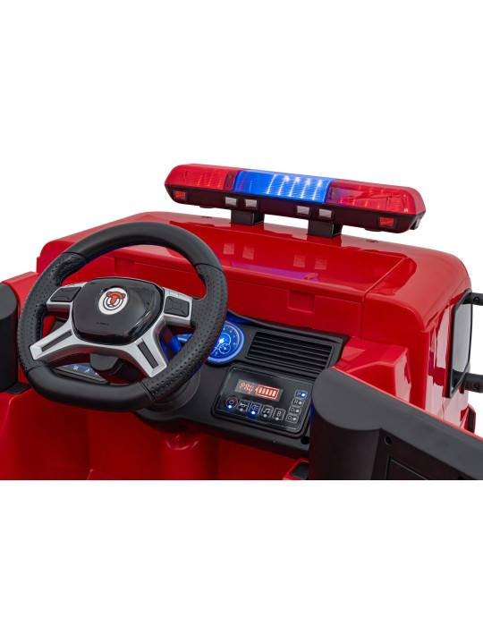 Camión de Bomberos Eléctrico Infantil - 2x12V con Control Remoto y Kit de Bombero 