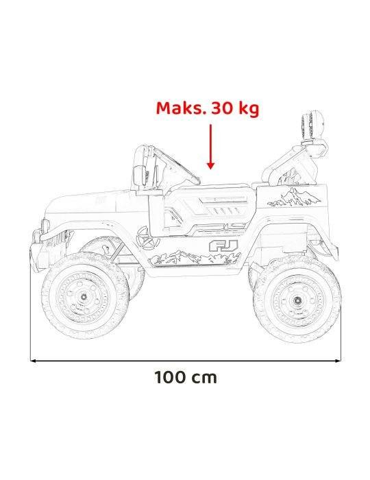 Todoterreno Eléctrico Infantil TOYOTA FJ CRUISER | 12V, Biplaza, 4x4, Luces LED 