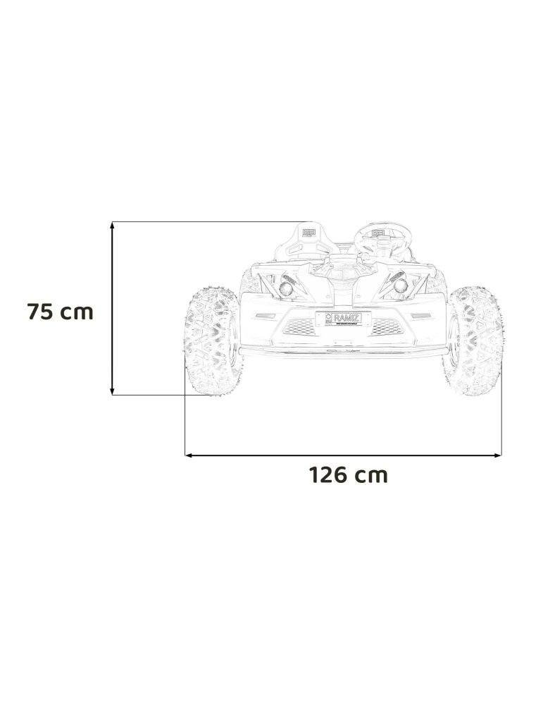 General 63 - Carro Elétrico Infantil Todo Terreno com Motor 800W e Dois Lugares KARTS 