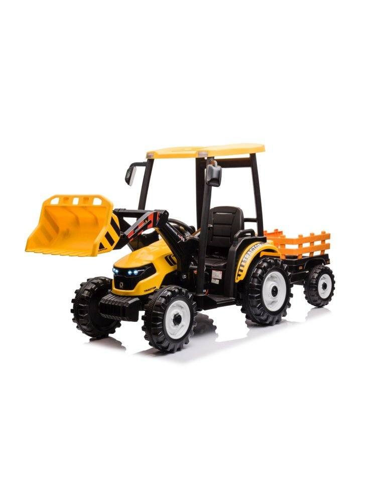 MEGA Tractor D68 24V | Vehículo Infantil con Remolque y Música 