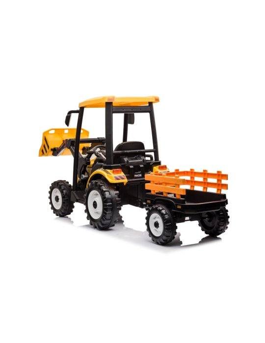 MEGA Tractor D68 24V | Vehículo Infantil con Remolque y Música 