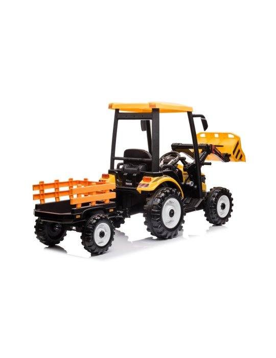 MEGA Tractor D68 24V | Vehículo Infantil con Remolque y Música 
